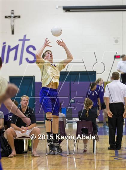 Thumbnail 2 in Combs vs Notre Dame Prep (Notre Dame Prep Invitational) photogallery.
