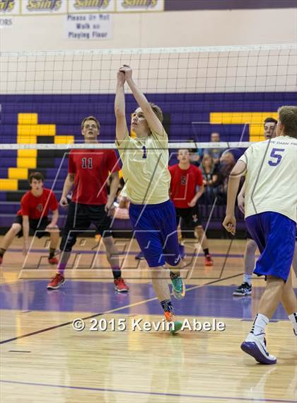 Thumbnail 2 in Combs vs Notre Dame Prep (Notre Dame Prep Invitational) photogallery.
