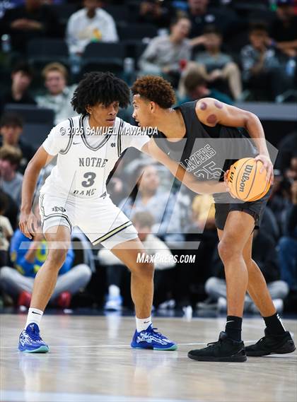 Thumbnail 3 in Notre Dame (SO) vs Sierra Canyon (Trinity-Mission League Show @ Intuit Dome) photogallery.