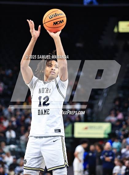 Thumbnail 3 in Notre Dame (SO) vs Sierra Canyon (Trinity-Mission League Show @ Intuit Dome) photogallery.
