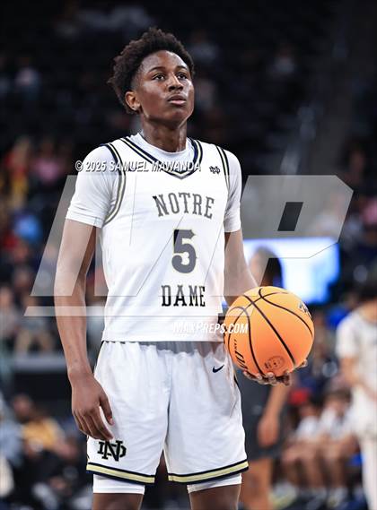 Thumbnail 2 in Notre Dame (SO) vs Sierra Canyon (Trinity-Mission League Show @ Intuit Dome) photogallery.