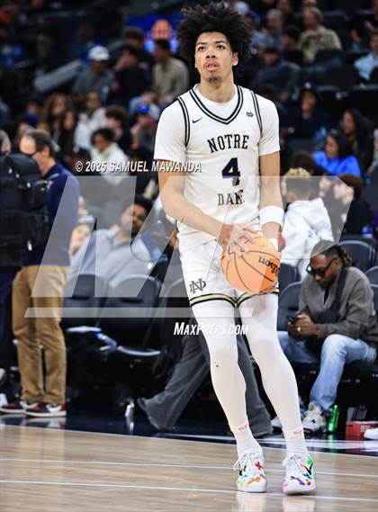 Thumbnail 1 in Notre Dame (SO) vs Sierra Canyon (Trinity-Mission League Show @ Intuit Dome) photogallery.