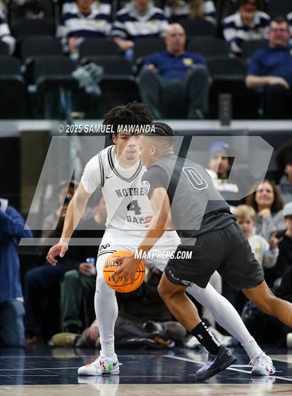 Thumbnail 1 in Notre Dame (SO) vs Sierra Canyon (Trinity-Mission League Show @ Intuit Dome) photogallery.