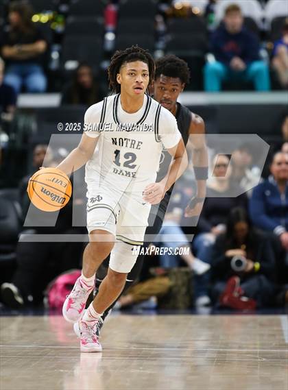 Thumbnail 2 in Notre Dame (SO) vs Sierra Canyon (Trinity-Mission League Show @ Intuit Dome) photogallery.