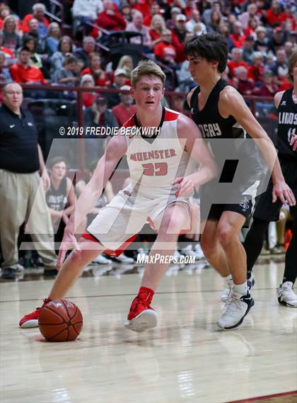 Thumbnail 2 in Muenster vs. Lindsay (UIL 2A Regional Quarterfinal) photogallery.