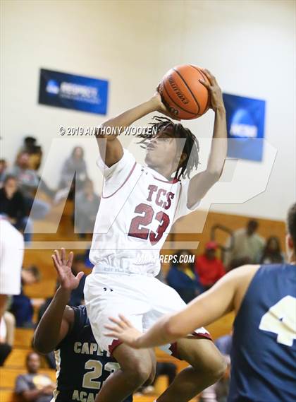 Thumbnail 1 in Trinity Christian vs. Cape Fear Academy (Hoops and Dreams Showcase) photogallery.