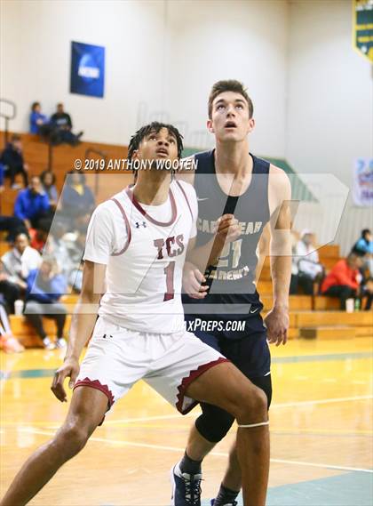Thumbnail 2 in Trinity Christian vs. Cape Fear Academy (Hoops and Dreams Showcase) photogallery.