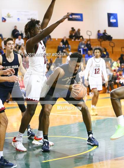 Thumbnail 3 in Trinity Christian vs. Cape Fear Academy (Hoops and Dreams Showcase) photogallery.