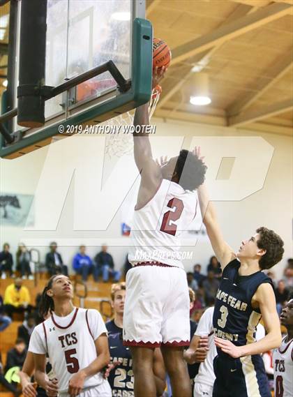 Thumbnail 2 in Trinity Christian vs. Cape Fear Academy (Hoops and Dreams Showcase) photogallery.