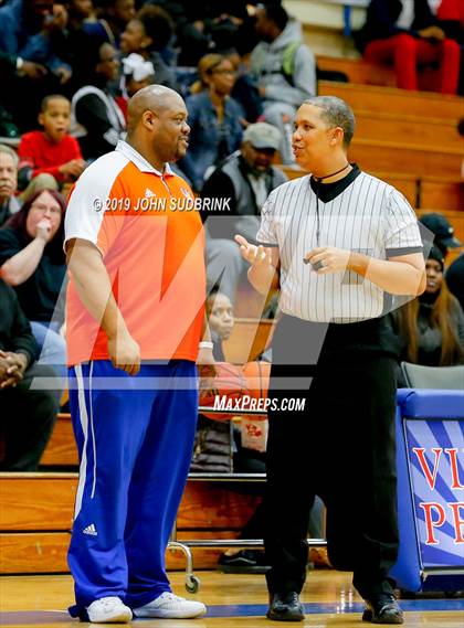Thumbnail 3 in Currituck County vs Woodrow Wilson (Robert L. Vaughan Border Clash Basketball Invitational) photogallery.