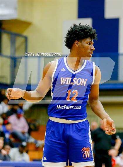 Thumbnail 1 in Currituck County vs Woodrow Wilson (Robert L. Vaughan Border Clash Basketball Invitational) photogallery.