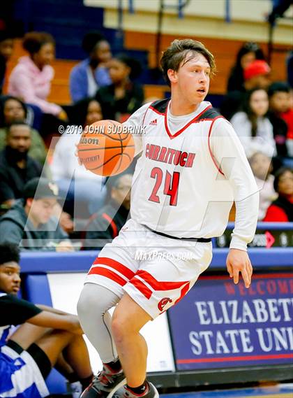 Thumbnail 1 in Currituck County vs Woodrow Wilson (Robert L. Vaughan Border Clash Basketball Invitational) photogallery.
