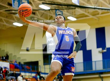 Thumbnail 2 in Currituck County vs Woodrow Wilson (Robert L. Vaughan Border Clash Basketball Invitational) photogallery.