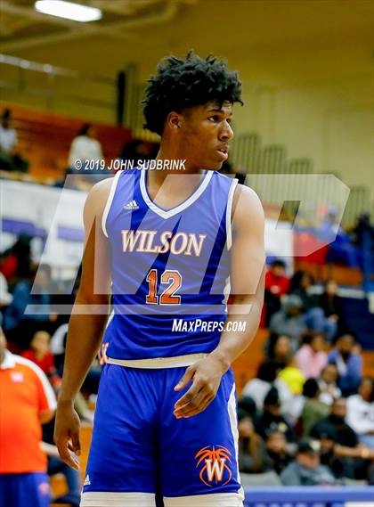 Thumbnail 1 in Currituck County vs Woodrow Wilson (Robert L. Vaughan Border Clash Basketball Invitational) photogallery.
