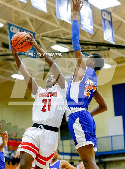 Thumbnail 2 in Currituck County vs Woodrow Wilson (Robert L. Vaughan Border Clash Basketball Invitational) photogallery.