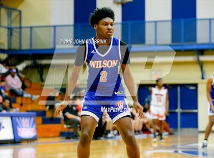 Thumbnail 1 in Currituck County vs Woodrow Wilson (Robert L. Vaughan Border Clash Basketball Invitational) photogallery.