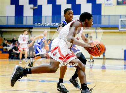 Thumbnail 1 in Currituck County vs Woodrow Wilson (Robert L. Vaughan Border Clash Basketball Invitational) photogallery.