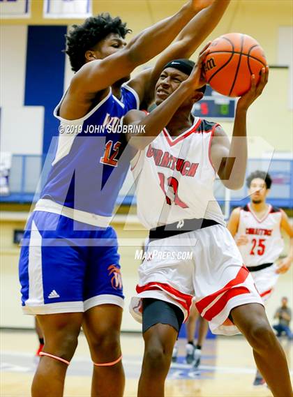 Thumbnail 3 in Currituck County vs Woodrow Wilson (Robert L. Vaughan Border Clash Basketball Invitational) photogallery.