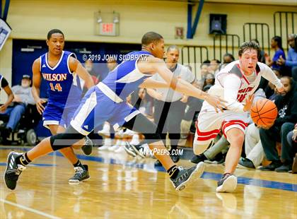 Thumbnail 1 in Currituck County vs Woodrow Wilson (Robert L. Vaughan Border Clash Basketball Invitational) photogallery.