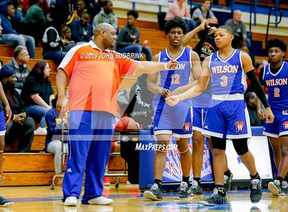 Thumbnail 3 in Currituck County vs Woodrow Wilson (Robert L. Vaughan Border Clash Basketball Invitational) photogallery.