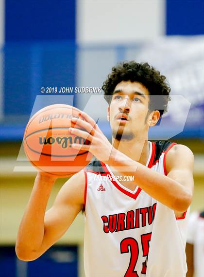 Thumbnail 1 in Currituck County vs Woodrow Wilson (Robert L. Vaughan Border Clash Basketball Invitational) photogallery.