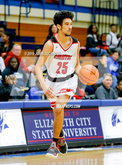 Thumbnail 1 in Currituck County vs Woodrow Wilson (Robert L. Vaughan Border Clash Basketball Invitational) photogallery.