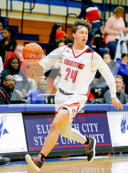 Thumbnail 3 in Currituck County vs Woodrow Wilson (Robert L. Vaughan Border Clash Basketball Invitational) photogallery.