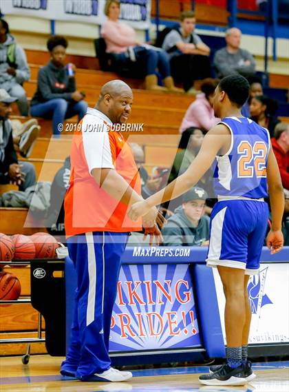 Thumbnail 2 in Currituck County vs Woodrow Wilson (Robert L. Vaughan Border Clash Basketball Invitational) photogallery.