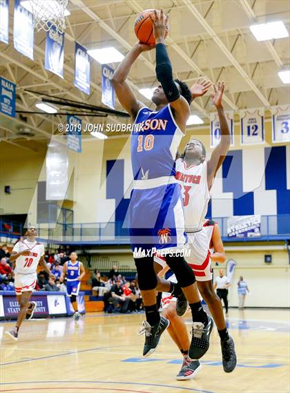 Thumbnail 3 in Currituck County vs Woodrow Wilson (Robert L. Vaughan Border Clash Basketball Invitational) photogallery.