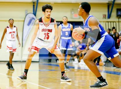 Thumbnail 2 in Currituck County vs Woodrow Wilson (Robert L. Vaughan Border Clash Basketball Invitational) photogallery.