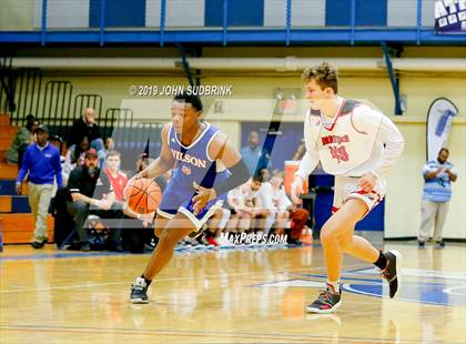 Thumbnail 3 in Currituck County vs Woodrow Wilson (Robert L. Vaughan Border Clash Basketball Invitational) photogallery.