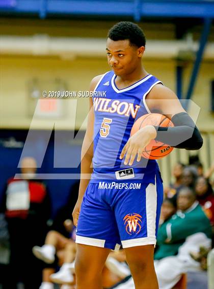 Thumbnail 1 in Currituck County vs Woodrow Wilson (Robert L. Vaughan Border Clash Basketball Invitational) photogallery.
