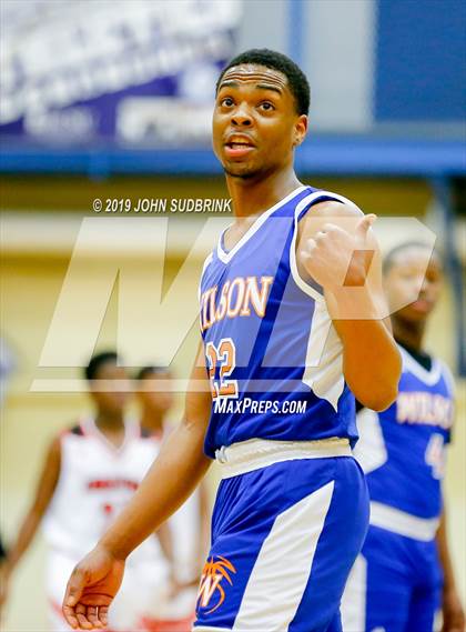 Thumbnail 1 in Currituck County vs Woodrow Wilson (Robert L. Vaughan Border Clash Basketball Invitational) photogallery.