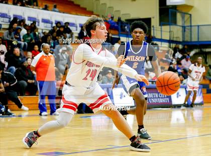 Thumbnail 1 in Currituck County vs Woodrow Wilson (Robert L. Vaughan Border Clash Basketball Invitational) photogallery.