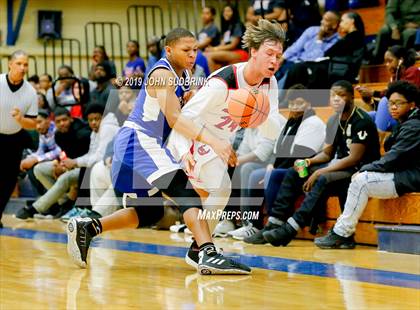 Thumbnail 3 in Currituck County vs Woodrow Wilson (Robert L. Vaughan Border Clash Basketball Invitational) photogallery.