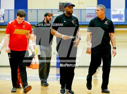 Thumbnail 3 in Currituck County vs Woodrow Wilson (Robert L. Vaughan Border Clash Basketball Invitational) photogallery.