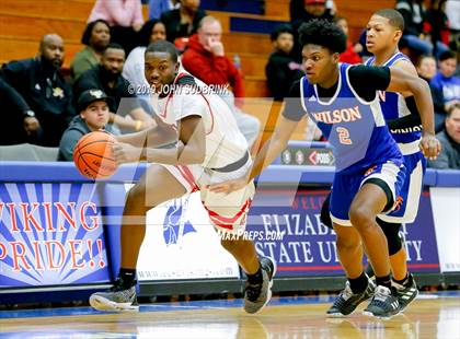Thumbnail 1 in Currituck County vs Woodrow Wilson (Robert L. Vaughan Border Clash Basketball Invitational) photogallery.