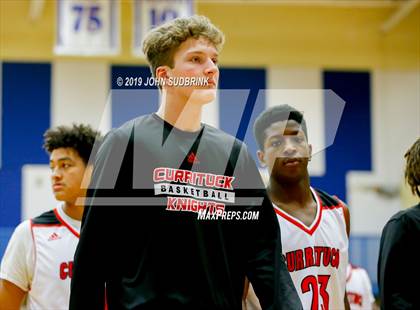 Thumbnail 2 in Currituck County vs Woodrow Wilson (Robert L. Vaughan Border Clash Basketball Invitational) photogallery.