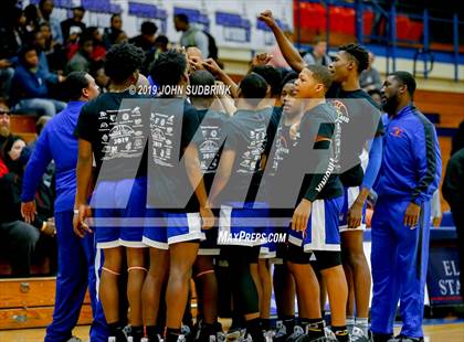 Thumbnail 1 in Currituck County vs Woodrow Wilson (Robert L. Vaughan Border Clash Basketball Invitational) photogallery.