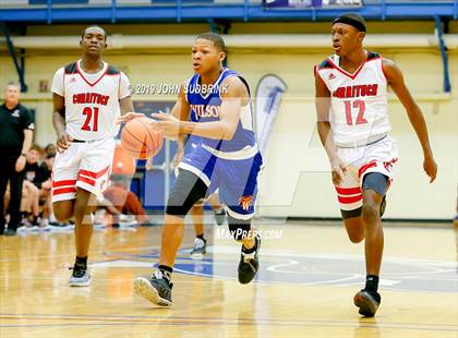 Thumbnail 1 in Currituck County vs Woodrow Wilson (Robert L. Vaughan Border Clash Basketball Invitational) photogallery.