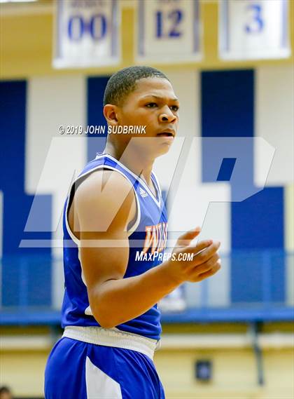 Thumbnail 2 in Currituck County vs Woodrow Wilson (Robert L. Vaughan Border Clash Basketball Invitational) photogallery.