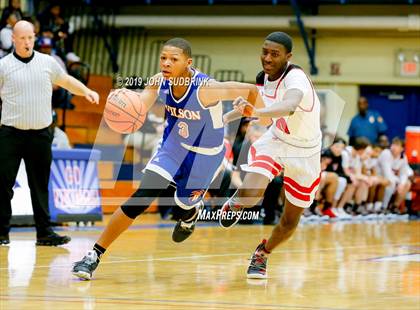 Thumbnail 2 in Currituck County vs Woodrow Wilson (Robert L. Vaughan Border Clash Basketball Invitational) photogallery.