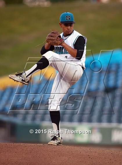 Thumbnail 3 in Laguna Creek vs. Sheldon (@ Raley Field) photogallery.