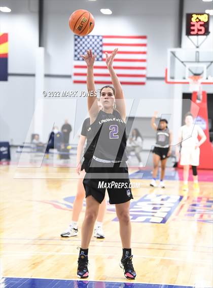 Thumbnail 1 in Example Academy Red vs. Lincoln Prep (Ontario, Canada) - (Nike Tournament of Champions) photogallery.
