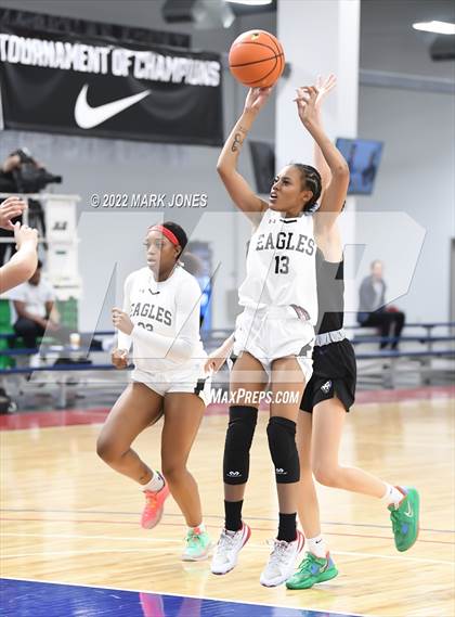 Thumbnail 1 in Example Academy Red vs. Lincoln Prep (Ontario, Canada) - (Nike Tournament of Champions) photogallery.