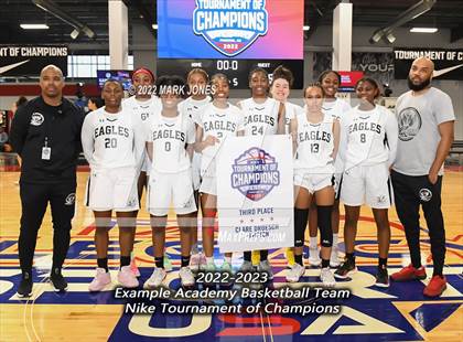 Thumbnail 3 in Example Academy Red vs. Lincoln Prep (Ontario, Canada) - (Nike Tournament of Champions) photogallery.