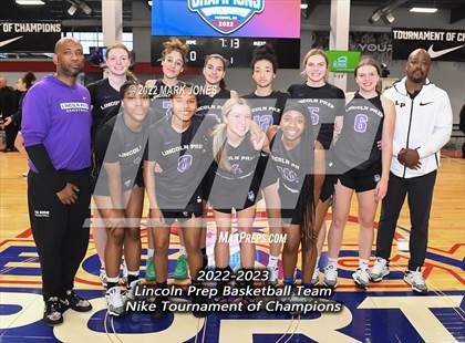 Thumbnail 3 in Example Academy Red vs. Lincoln Prep (Ontario, Canada) - (Nike Tournament of Champions) photogallery.
