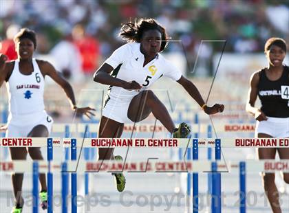 Thumbnail 2 in CIF State Track and Field (Girls 100m Hurdles) photogallery.