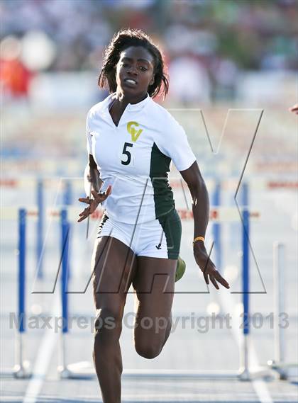 Thumbnail 2 in CIF State Track and Field (Girls 100m Hurdles) photogallery.