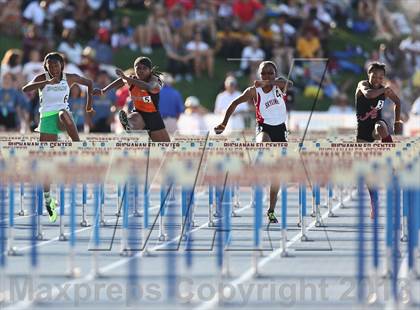 Thumbnail 2 in CIF State Track and Field (Girls 100m Hurdles) photogallery.